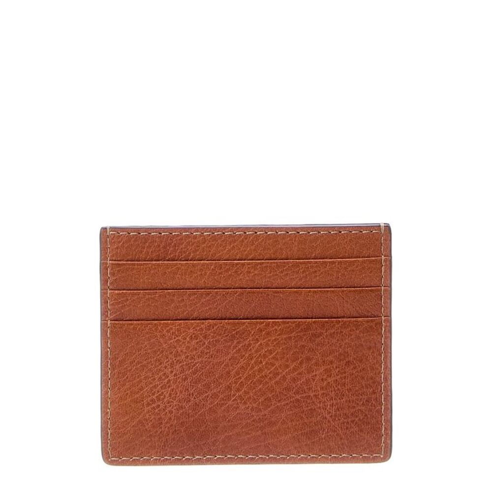 Brunello Cucinelli Leather Card Case, Brown